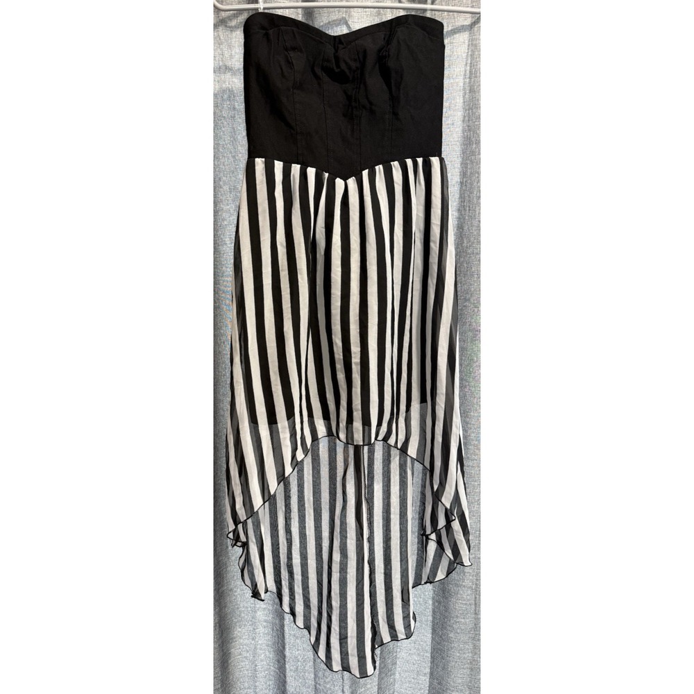 SPEECHLESS Womens‎ Black and White Sleeveless Party Hi-Lo Dress Size Small NWT